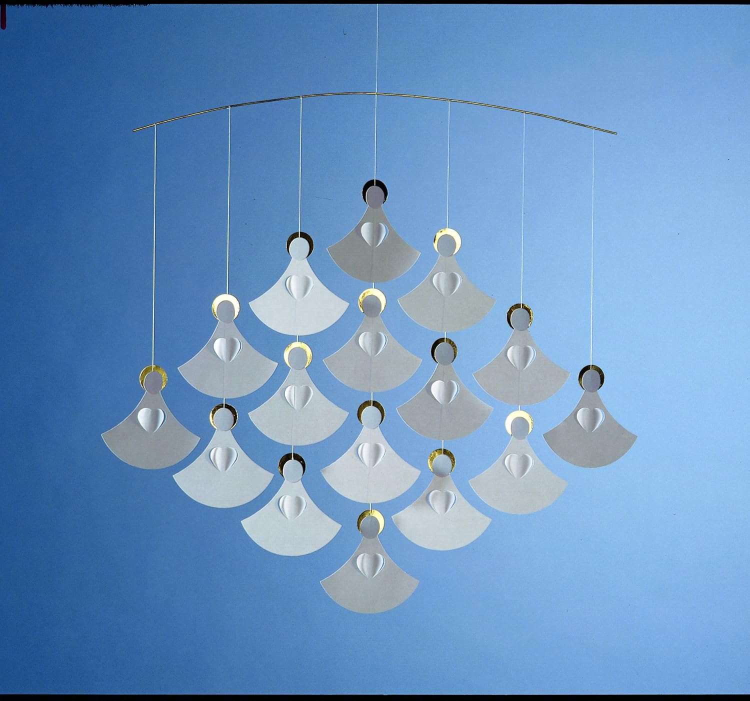 16 Angels Hanging Mobile - 18 Inches - Handmade in Denmark