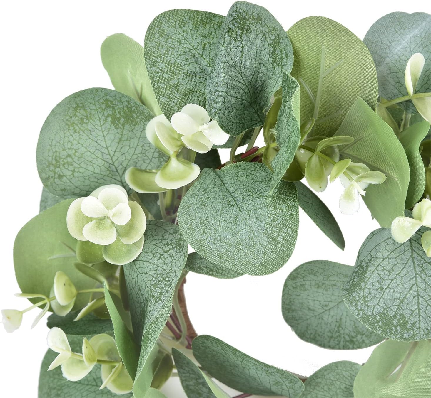 LSKYTOP 9 Inch Eucalyptus Wreath for Kitchen Decor