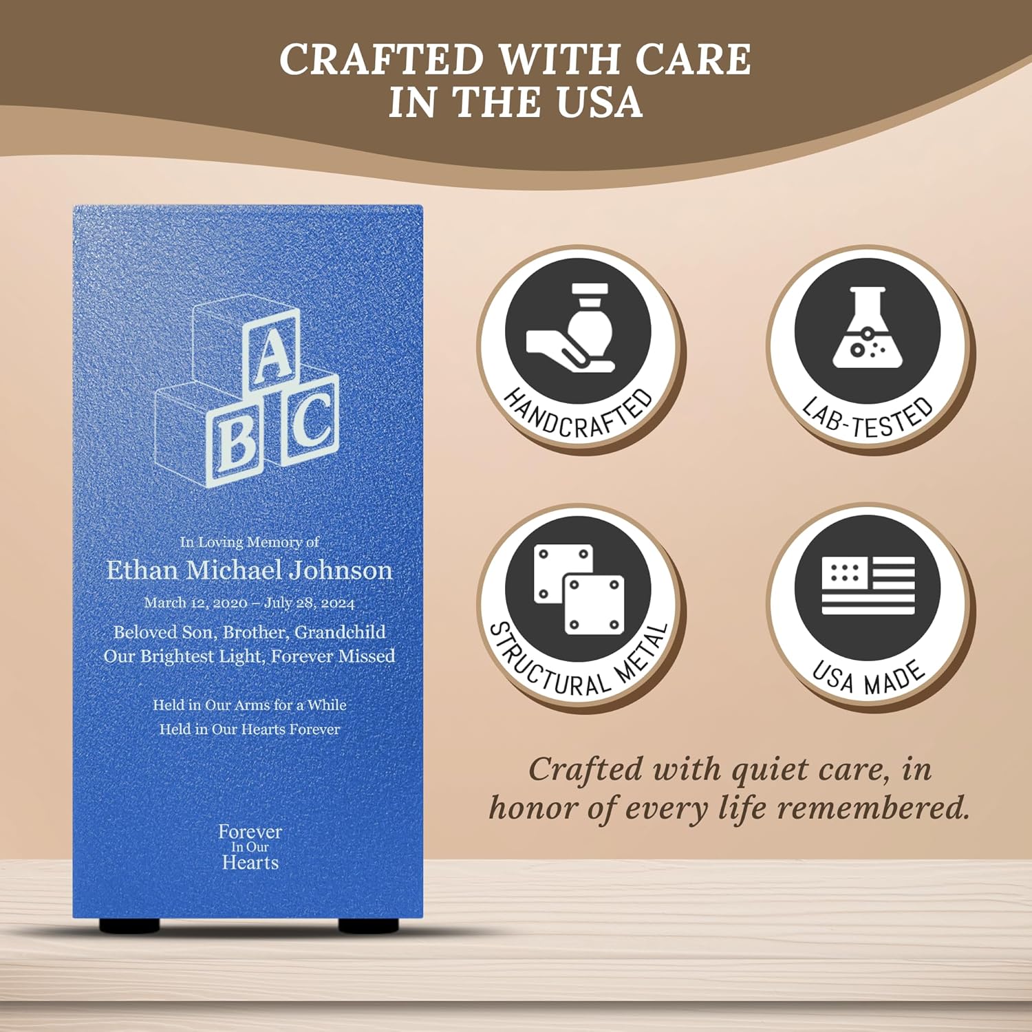 Amaranthine Urn Decorative Cremation Urn for Human Ashes