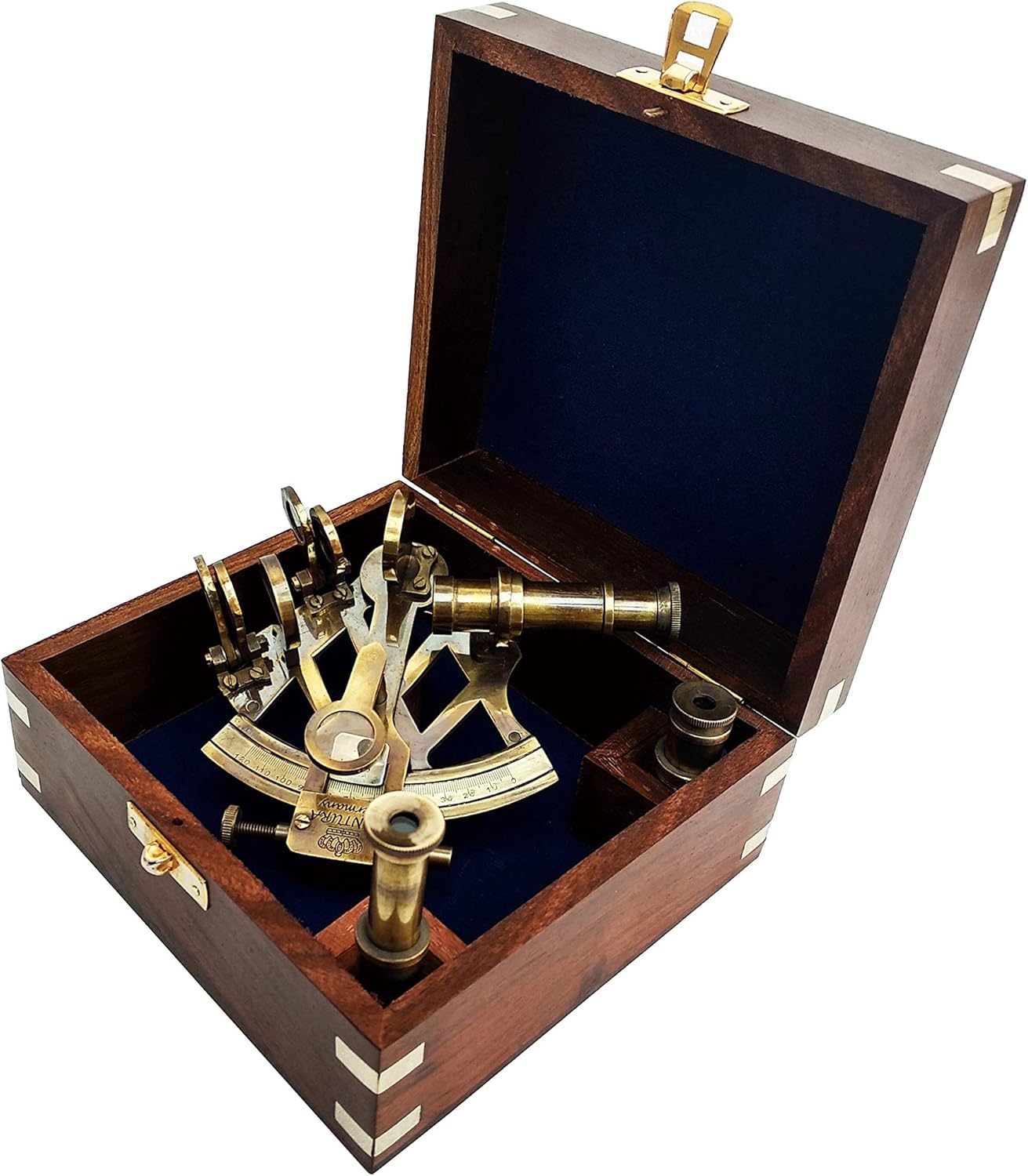 Marine Sextant - Cool Nautical Decor - Antique Brass Finish