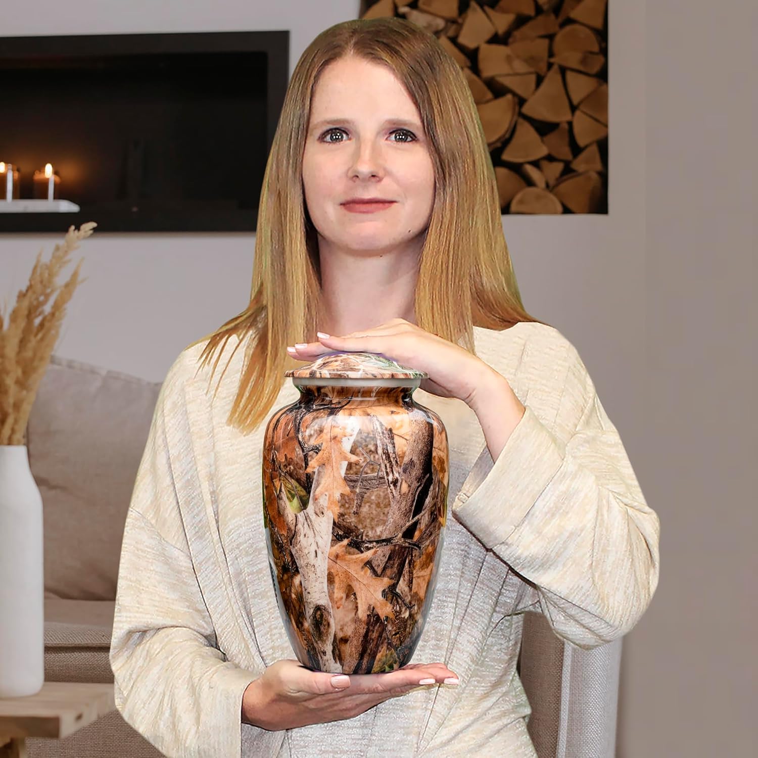Trupoint Memorials Camouflage Cremation Urn for Adult Ashes