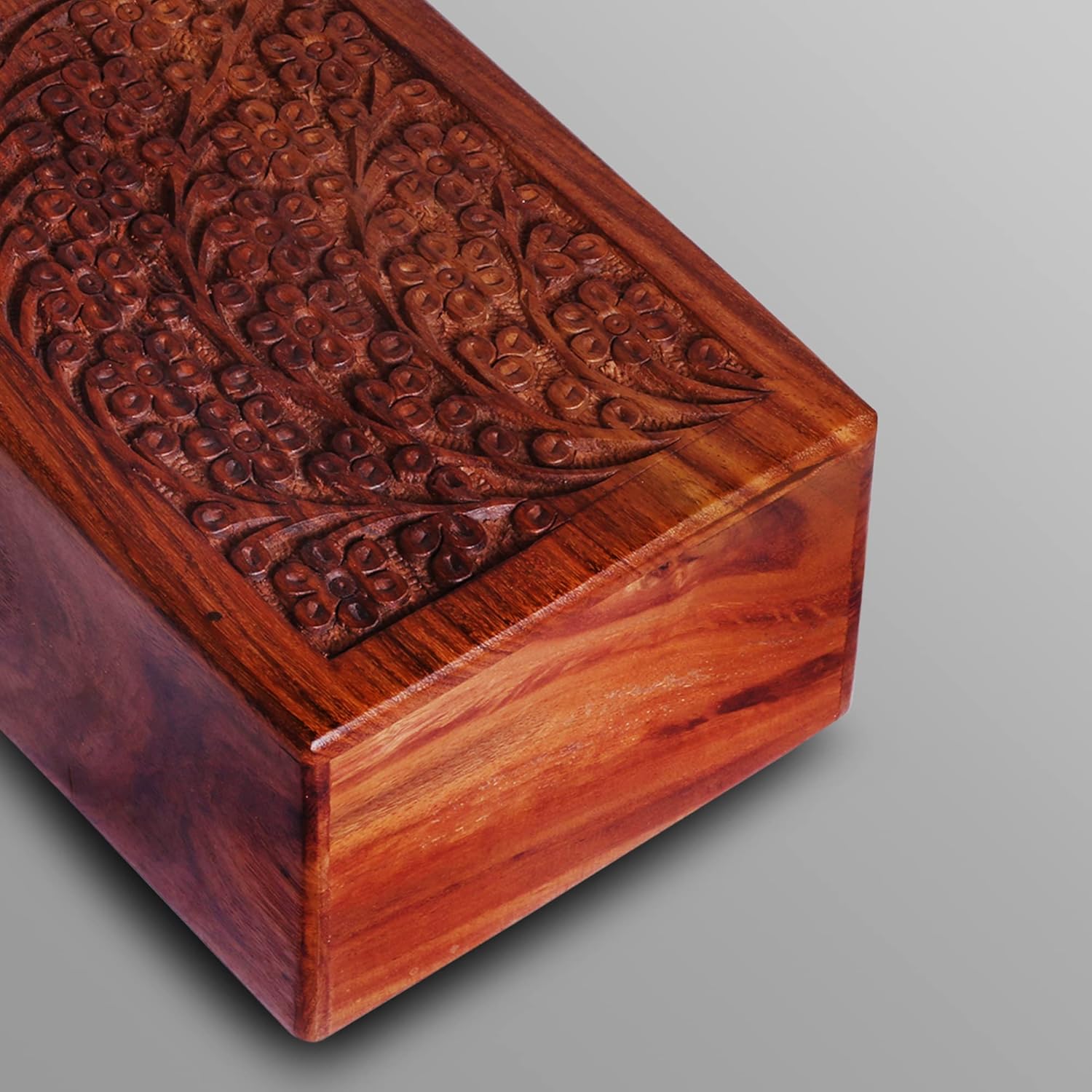 Wooden Urn for Human and Pet Ashes - Decorative Keepsake