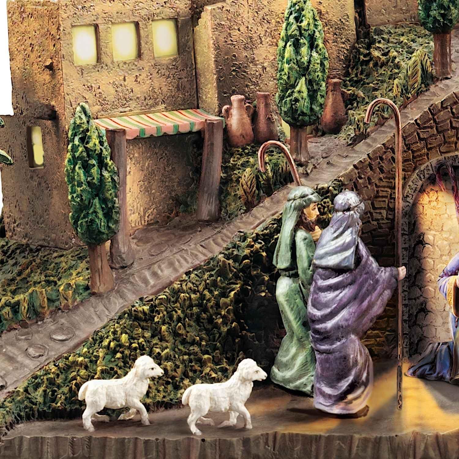 Nativity Sculpture with Light and Music