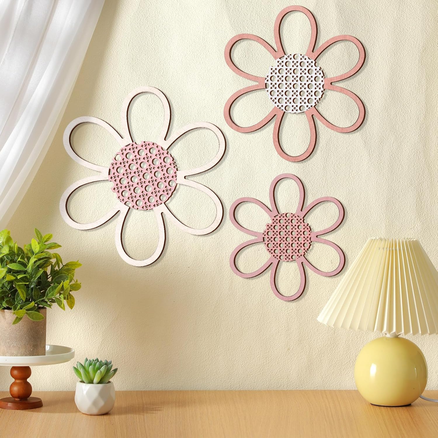 Maitys 3 Piece Boho Daisy Wall Decor Set