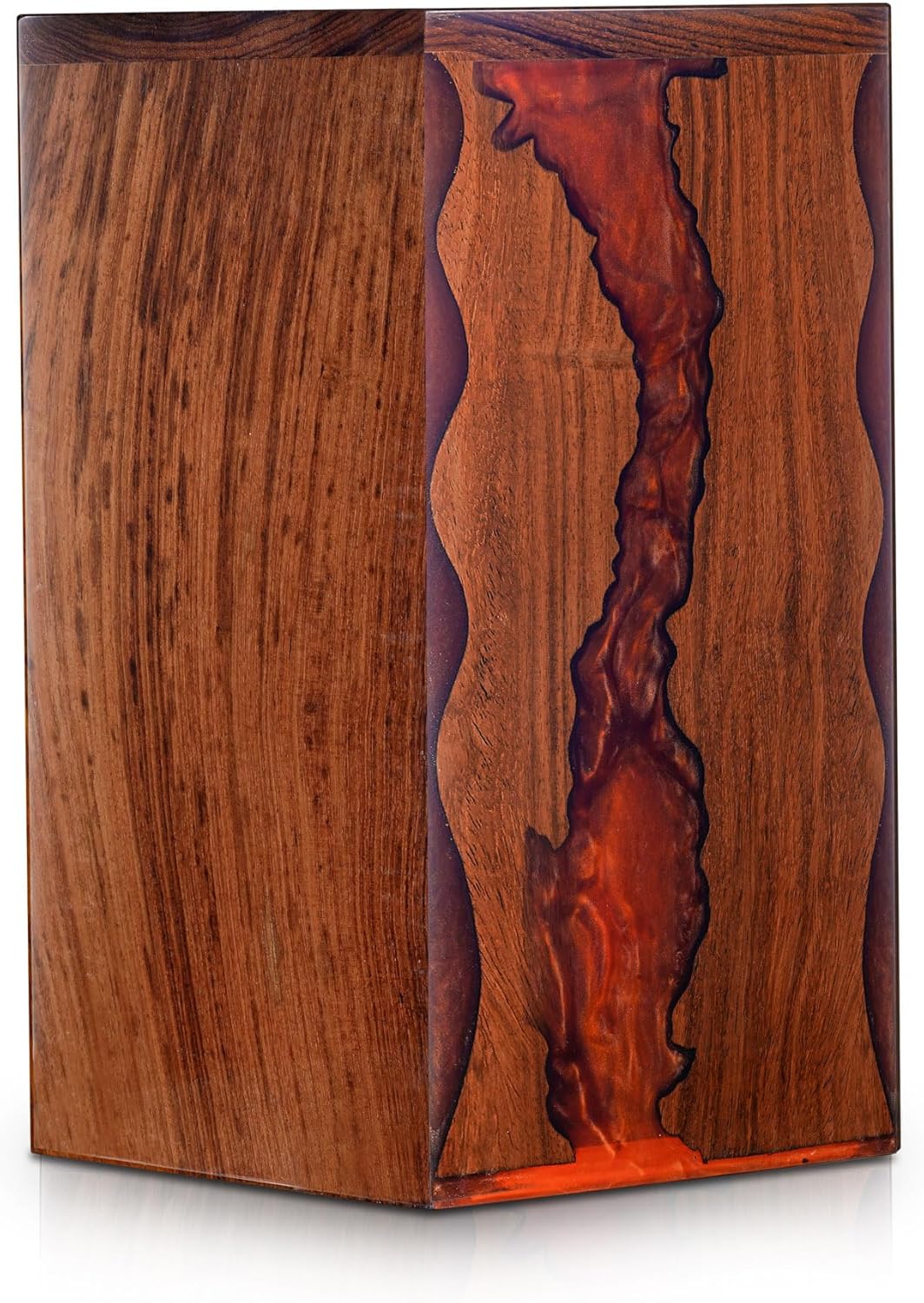 Rosewood Resin Urn Box for Human Ashes