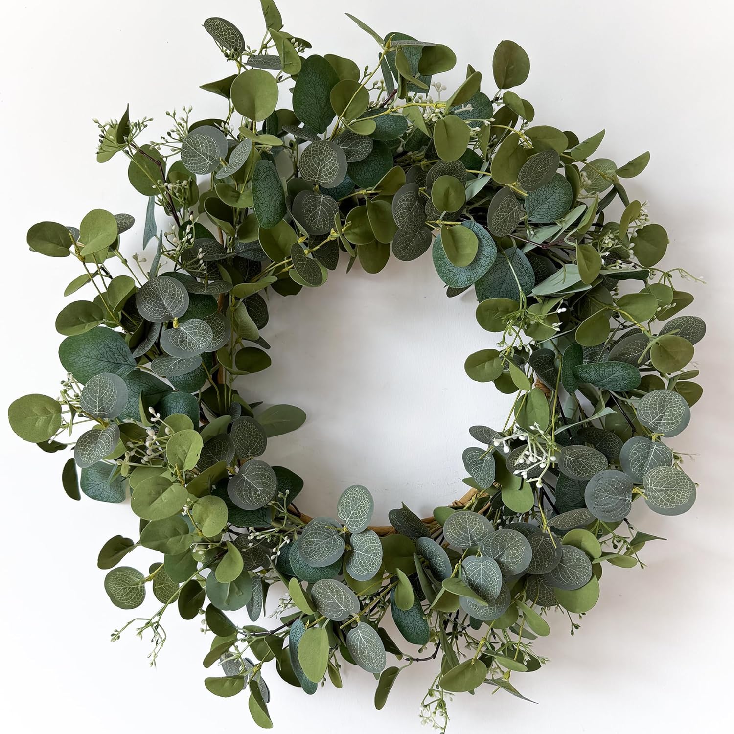 Handmade Eucalyptus Wreath for Front Door 22 Inch
