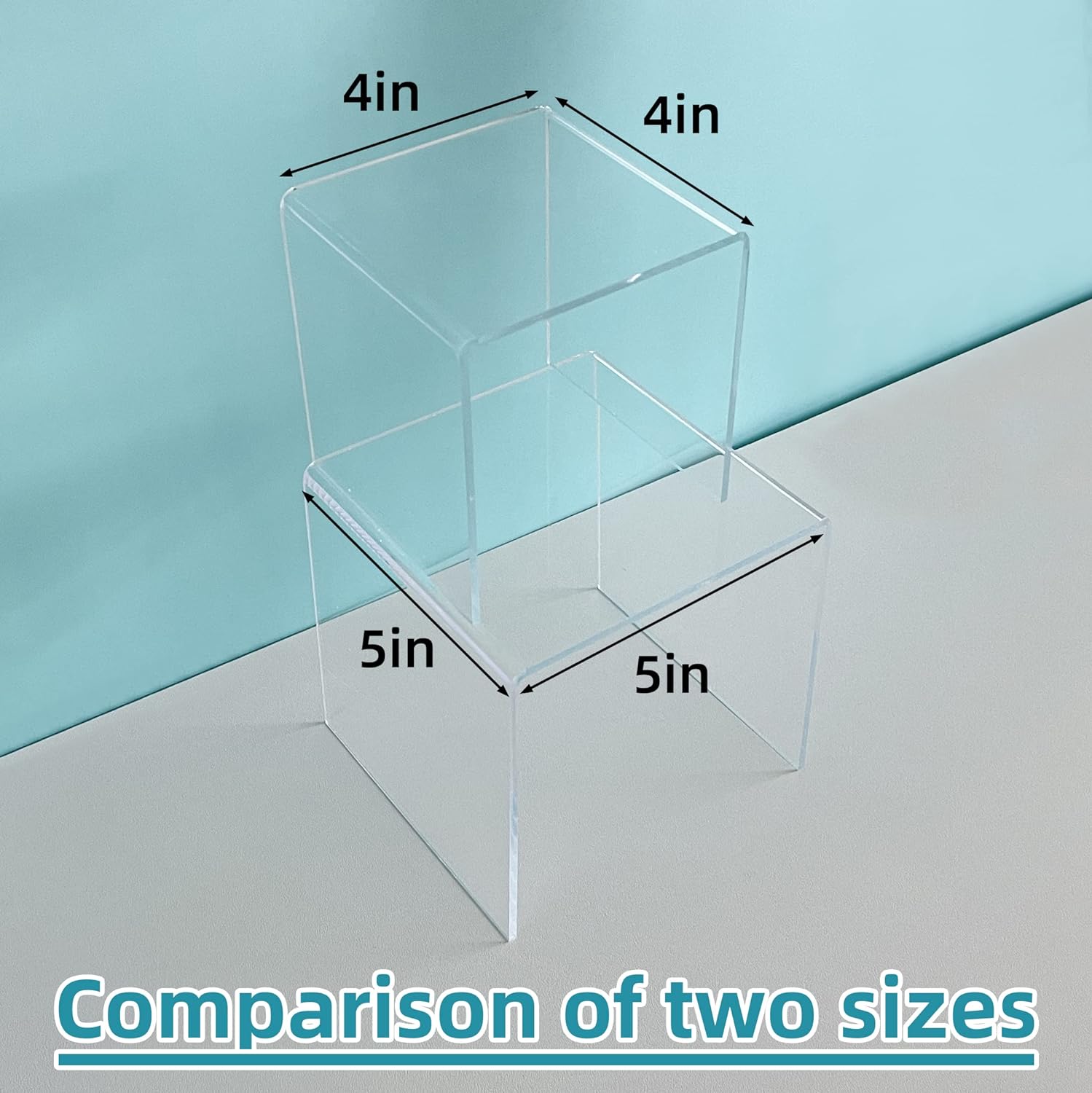ihomecooker 8 Pack Clear Acrylic Riser Display Stand