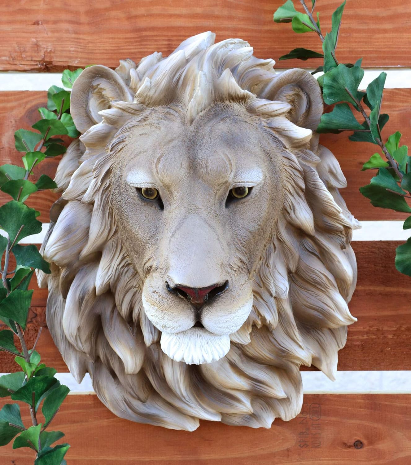 Ebros Gift Safari Lion Head Wall Decor Plaque 16 Tall