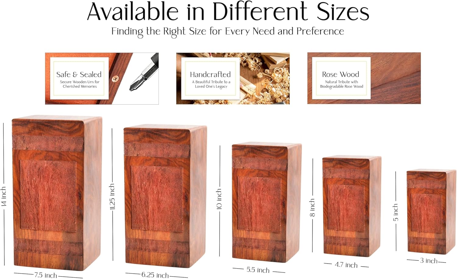 Chicken Themed Wooden Urn for Human Ashes 1125 Inch
