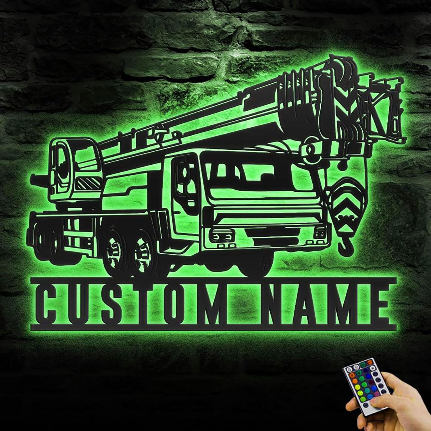 Custom Name Sign with 16 Color LED Light