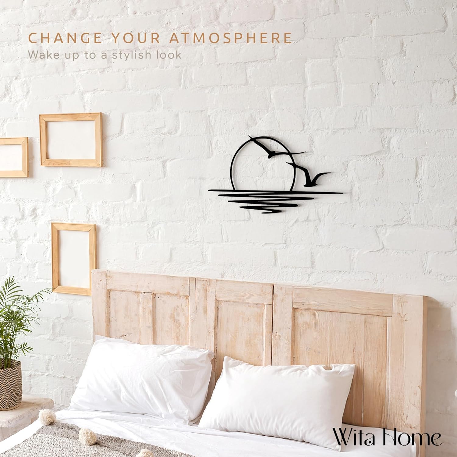 Wita Home Sunset with Seagulls Wall Art
