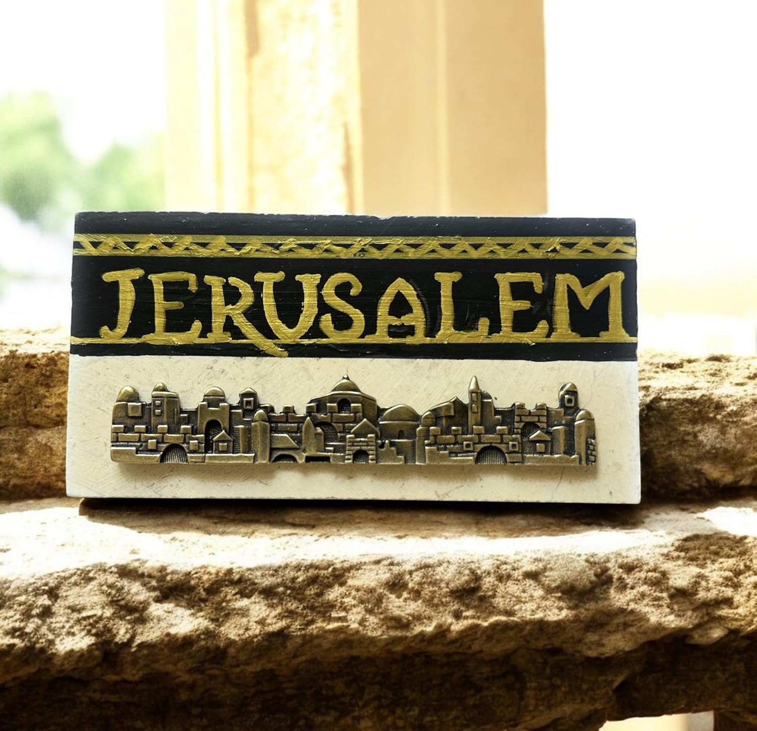 Hand-Painted Customized Jerusalem Stone Decor