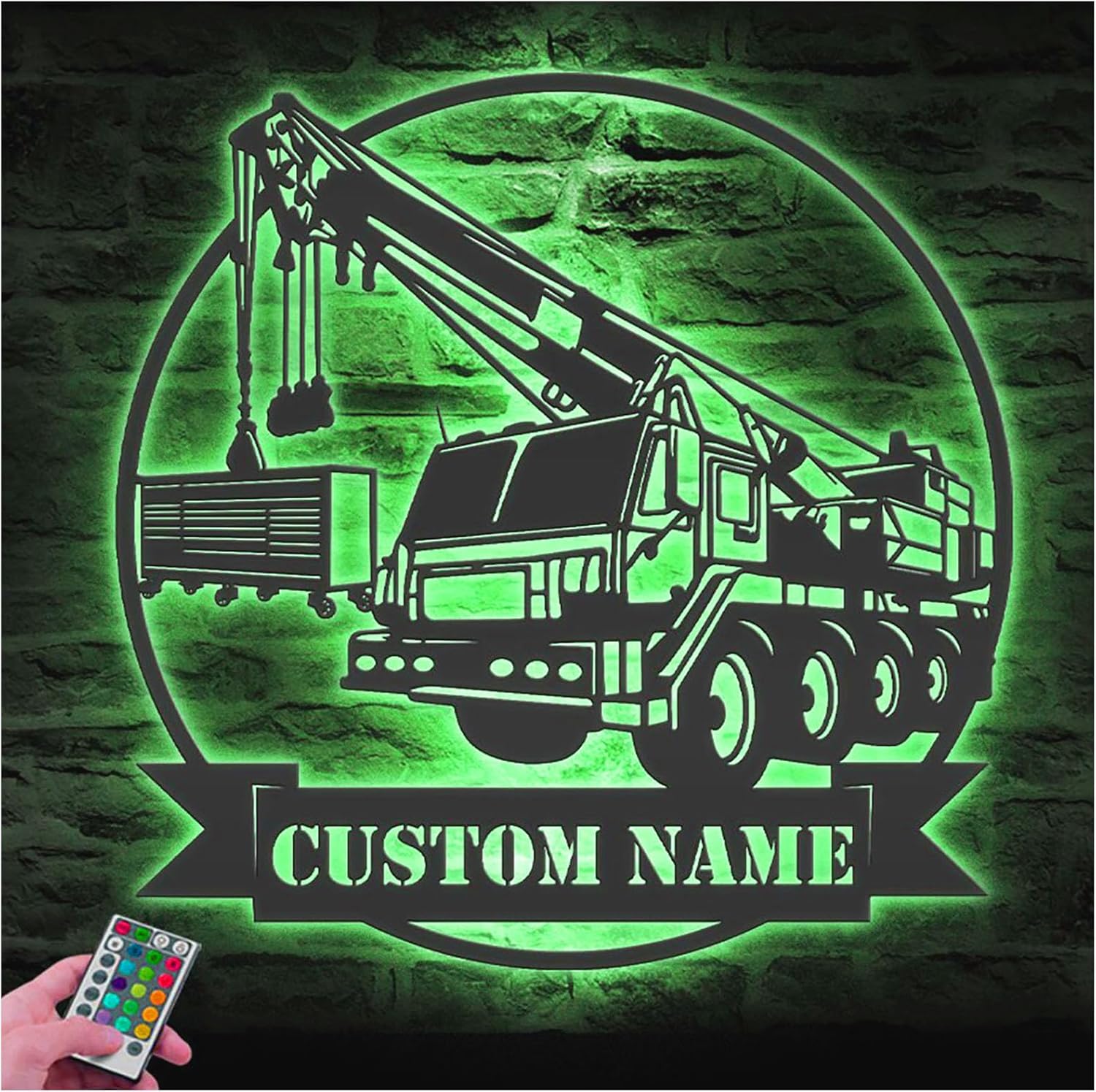 Custom Name Metal Sign with LED Light