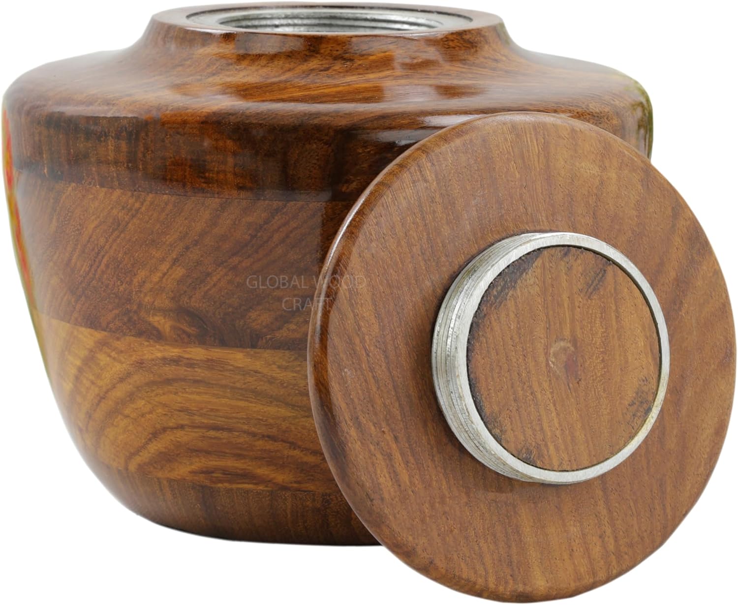 Hand Crafted Rosewood Urn Medium 50 Cubic Inches