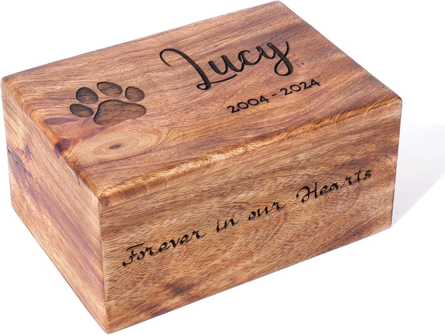 Personalized Wooden Tree of Life Urn for Human and Pet Ashes