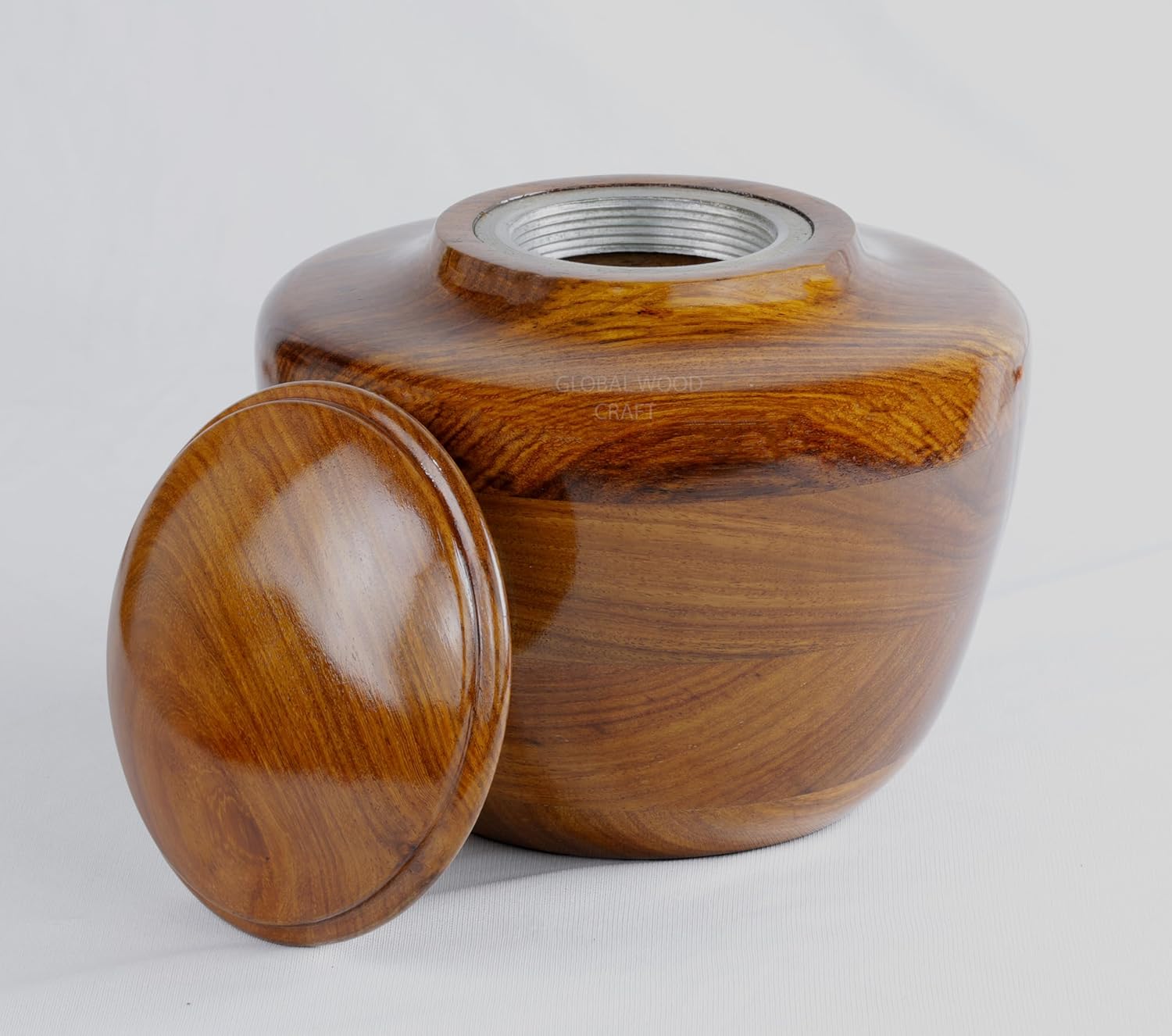 Hand Crafted Rosewood Urn Medium 50 Cubic Inches