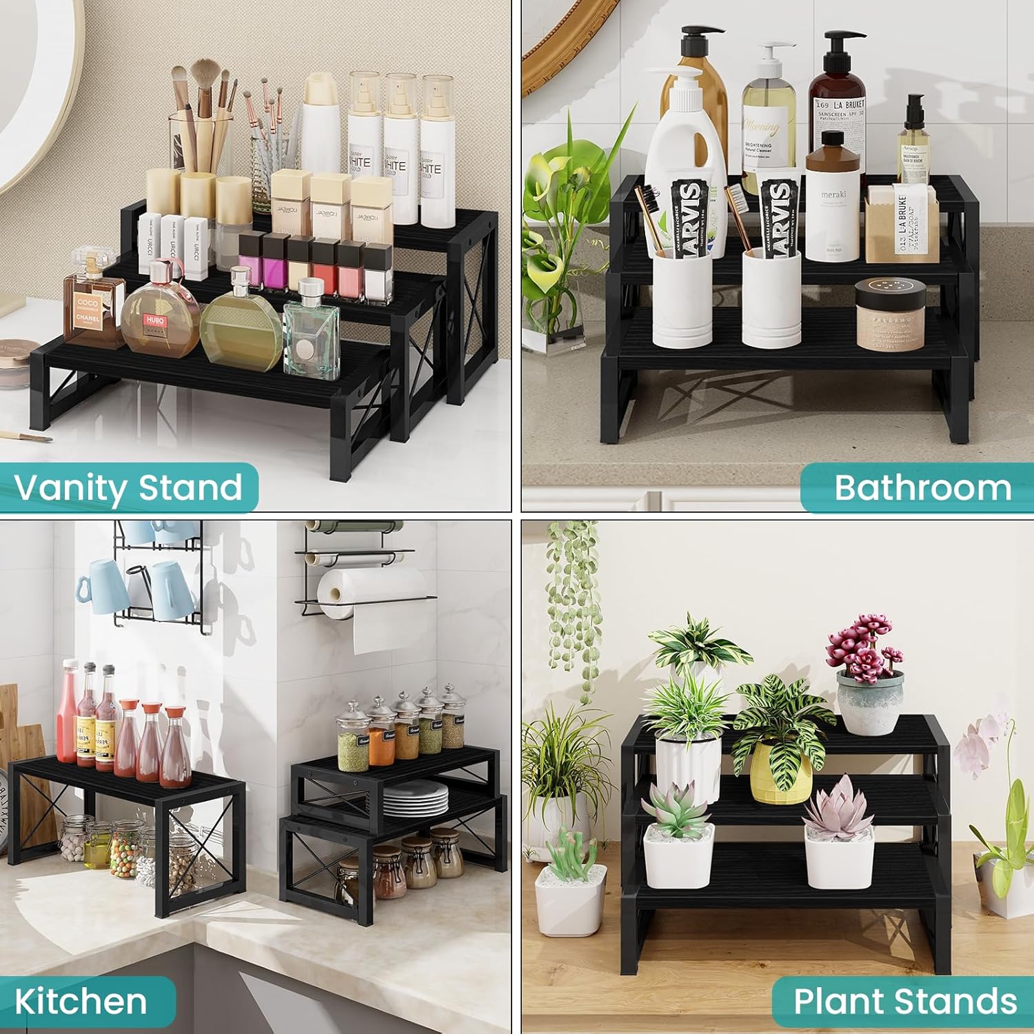 ELITEROO 3-Tier Wooden Display Stand for Cupcakes and Desserts