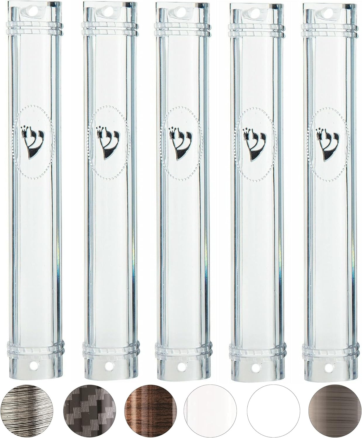 SUPER STAM Mezuzah Case Holder 63 Inch Clear Lot of 5