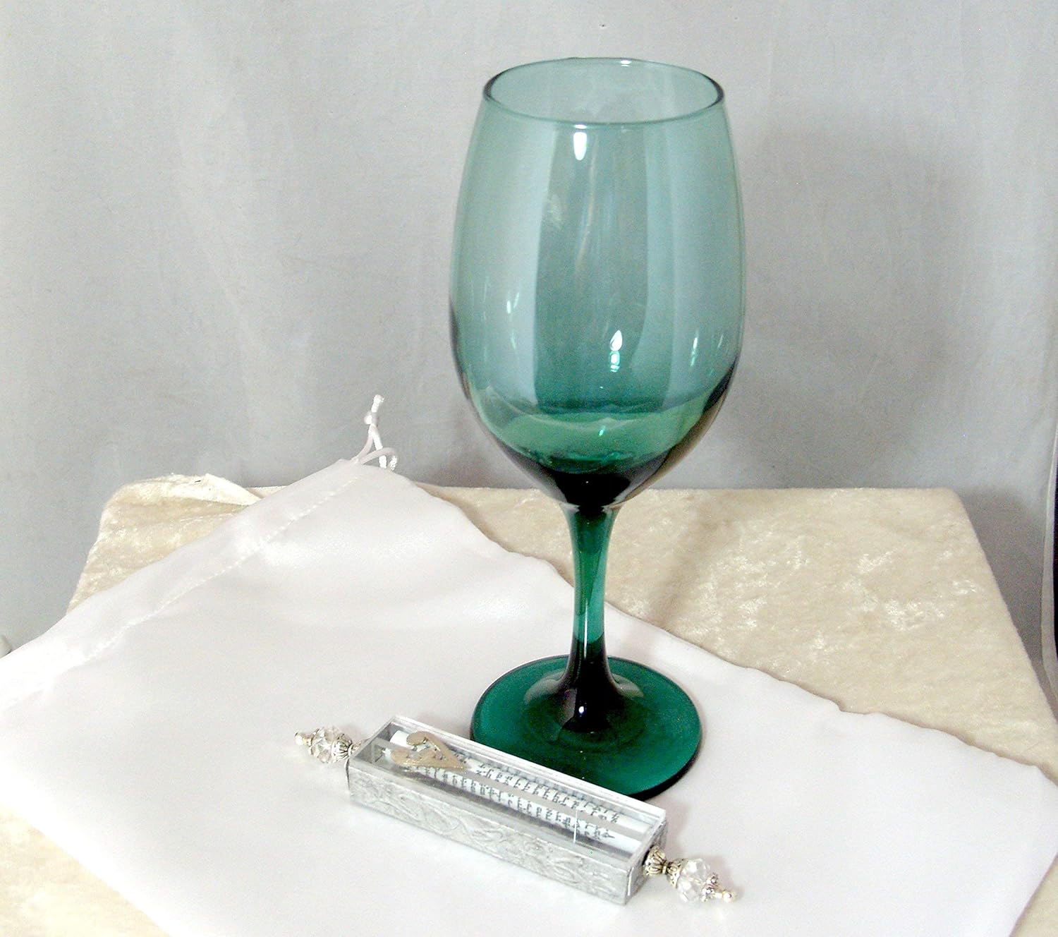 Jewish Wedding Glass Kit Forest Green