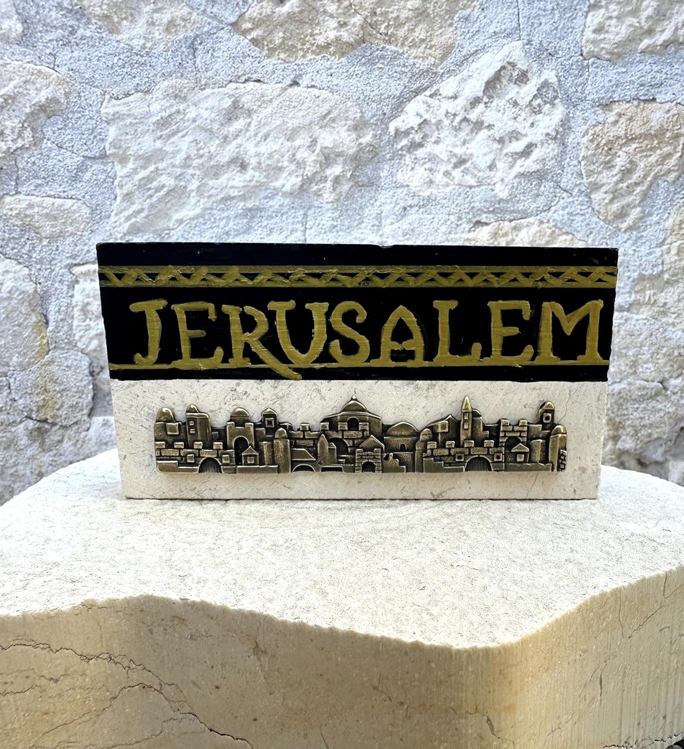Hand-Painted Customized Jerusalem Stone Decor
