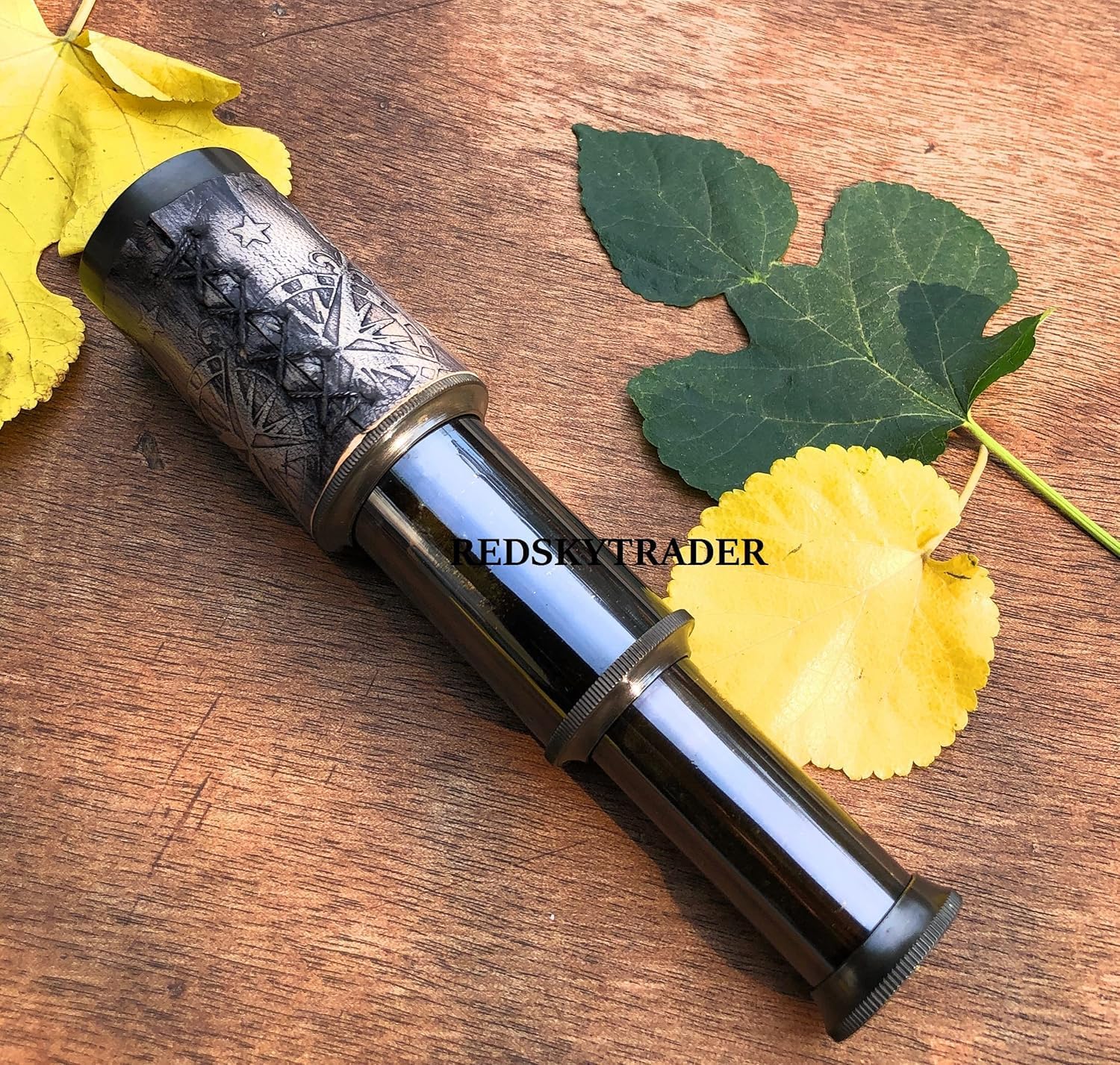 6 Inch Brass Handheld Telescope Nautical Pirate Spyglass
