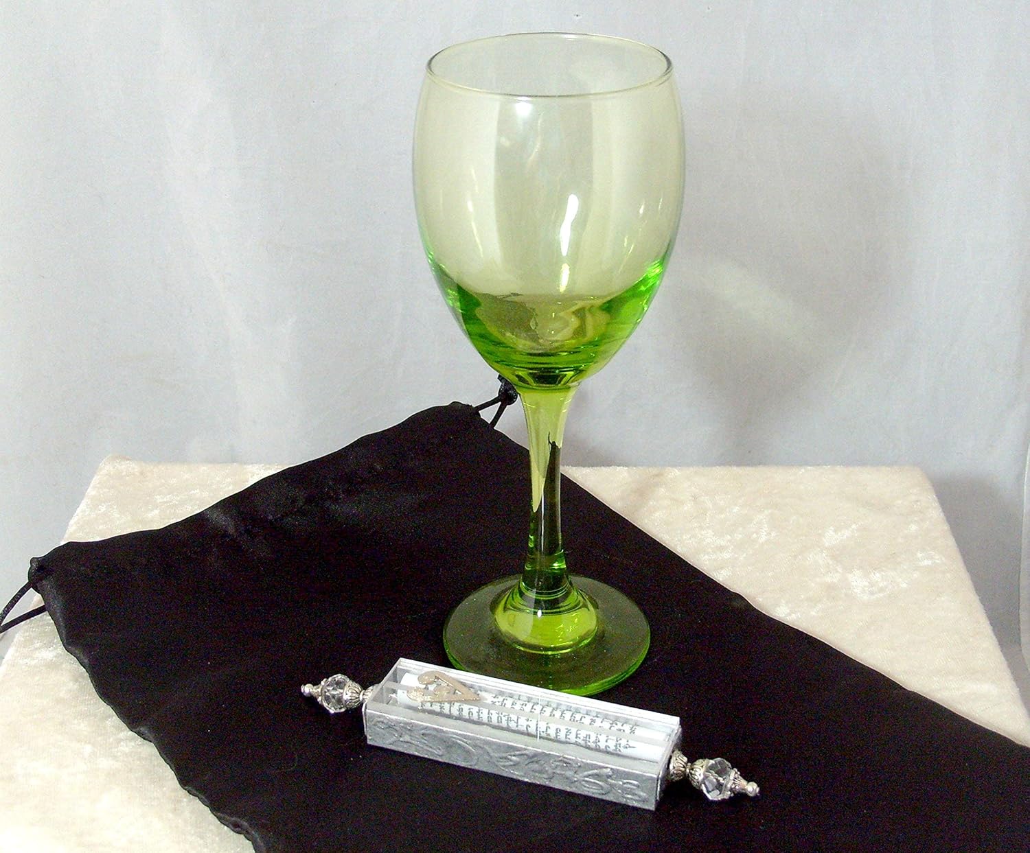 Jewish Wedding Glass Kit in Lime Green