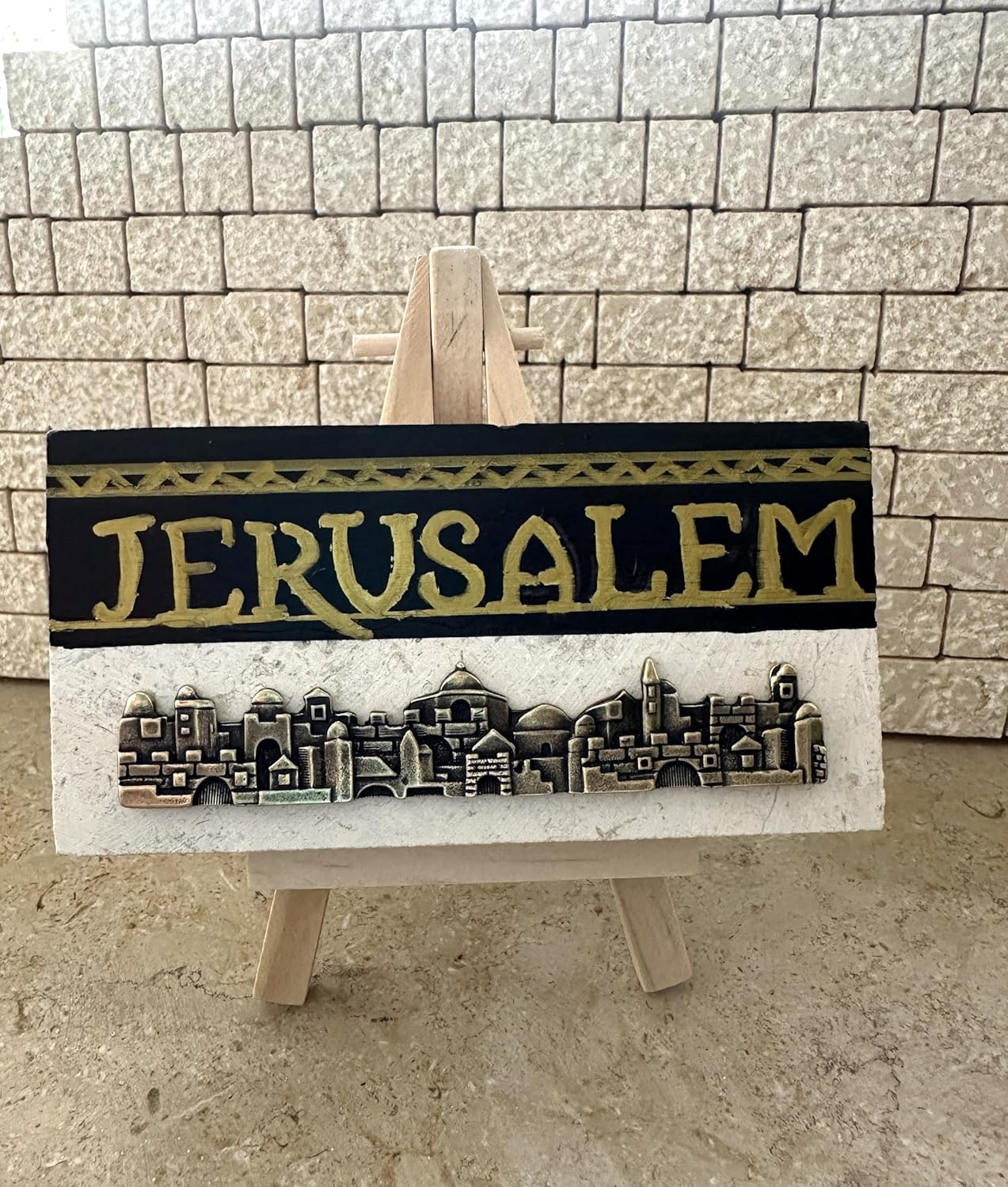 Hand-Painted Customized Jerusalem Stone Decor