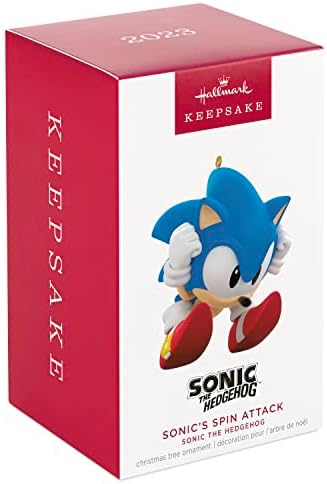 Hallmark Keepsake Christmas Ornament 2023 Sonics Spin Attack Gamer Gift